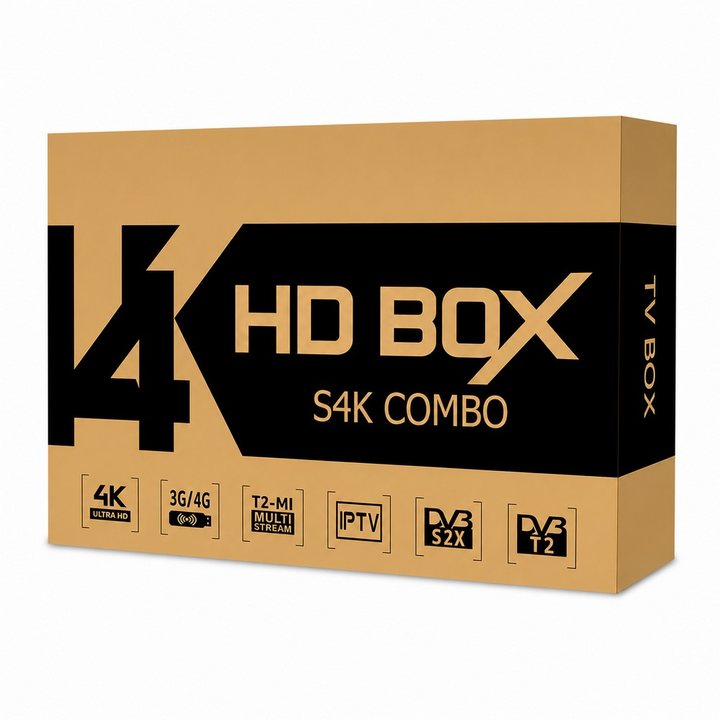 Спутниковый 4K ресивер HD BOX S4K Combo 